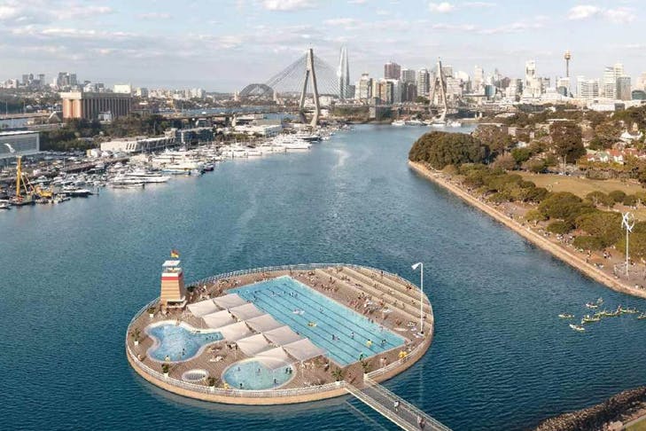 floating pool in sydney harbour